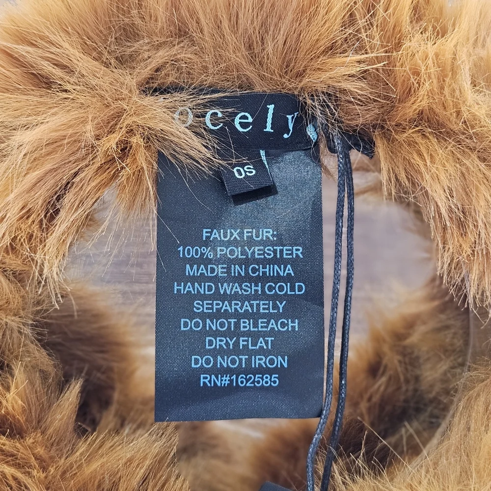 Jocelyn Earmuffs Chestnut Faux Fur Accessory Cottagecore Fall Winter Outdoor